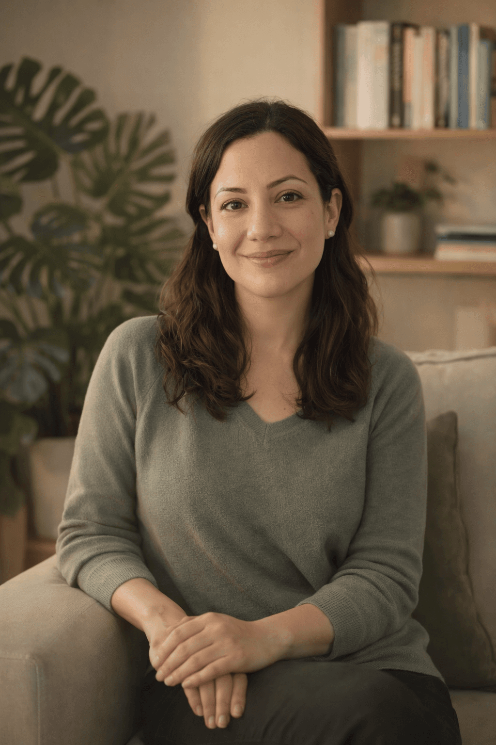 Dr. Daniela Málaga in her consultation office